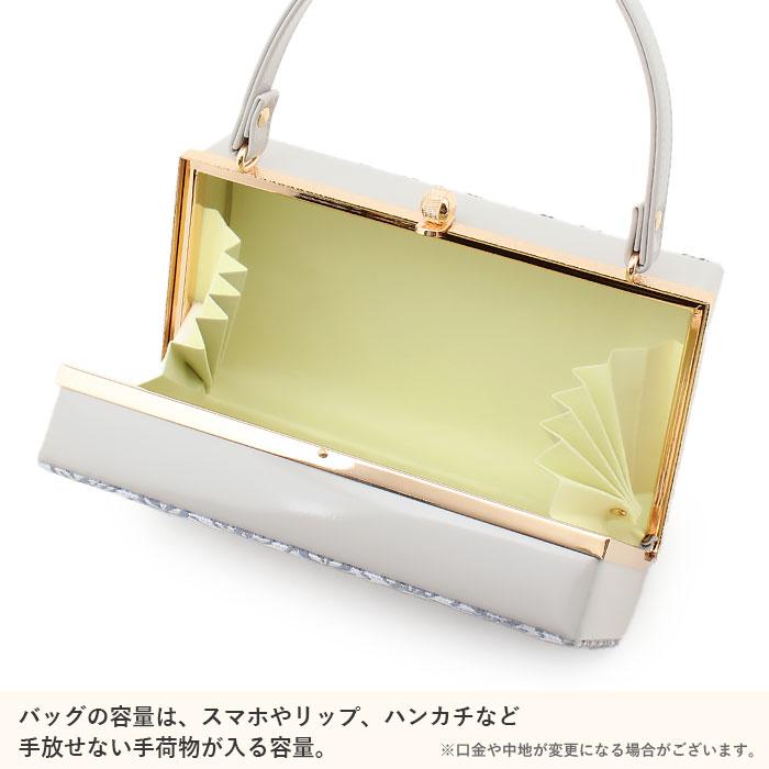 Kisste 草履バッグセット 成人式 振袖用 成人用 フリー LL グレージュ メタリック アーガイル 花菱 帯地 エナメル 3枚芯 POINT - 画像 (3)