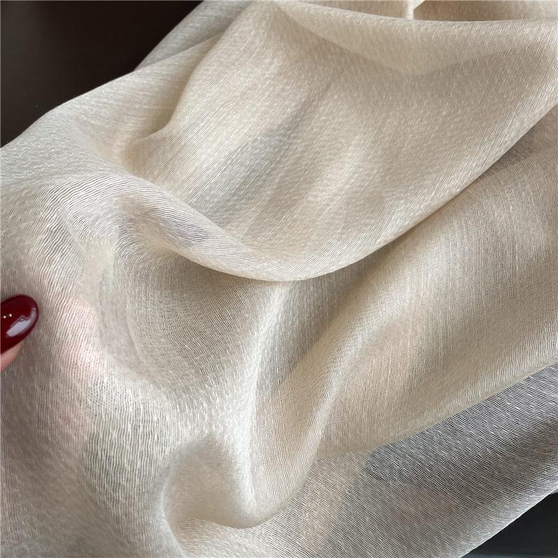 ストール 大判 レディース スカーフ ショール マフラー UVカット 紫外線対策 日焼け防止 シンプル 無地 羽織り 薄め おしゃれ - 画像 (7)