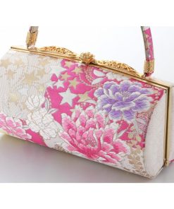 振袖用 西陣織 正絹 帯地 三枚芯 草履 バッグセット 日本製 Fサイズ bs-353-63