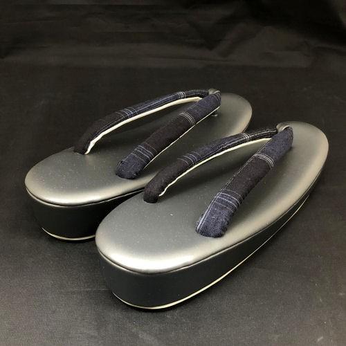 草履バッグセット 結城紬生地使用 おしゃれ用 ブラウン 茶色 正絹 合皮 フリーサイズ カジュアル用 結婚式 紬 ゾウリバッグ 草履 和装バッグ - 画像 (5)