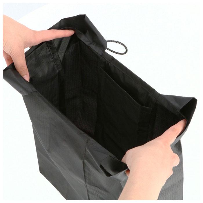 ☆ ネイビー エコ バッグ モッテル 通販 motteru エコバッグ 折り畳み コンパクト 抗菌 防臭 おしゃれ お買い物バッグ 買い物バッグ 軽量 - 画像 (7)