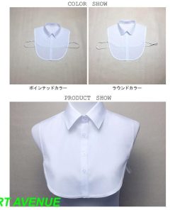 付け襟 レディース 付け衿 ティペット シャツ襟 シフォン ポインテッドカラー ラウンドカラー つけ襟 女性 ファッション小物 つけえり