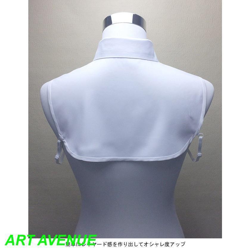 付け襟 レディース 付け衿 ティペット シャツ襟 シフォン ポインテッドカラー ラウンドカラー つけ襟 女性 ファッション小物 つけえり - 画像 (4)