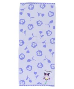 クロミ サンリオ キャラクター フェイスタオル ジャガードロングタオル オーガニックコットン ブルームクロミ