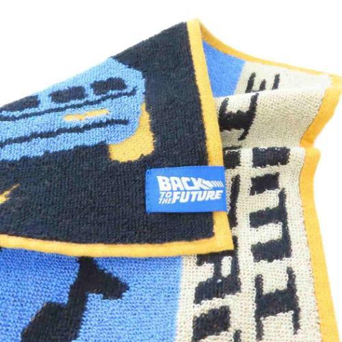 ミニタオル バックトゥザフューチャー ジャガードハンカチタオル デロリアン 丸眞 - 画像 (2)