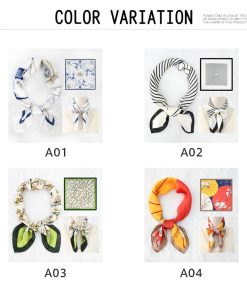 「爆買」2点目100円OFF スカーフ 大判 シルクタッチ ストール 母の日 プレゼント バッグ 正方形 ギフト レディース 70*70CM バッグスカーフ