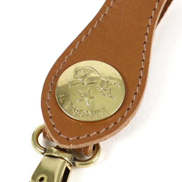 イルビゾンテ キーホルダー ビッグコンチョプレスレザーキーホルダー ベルトループ 商品番号54212309550 IL BISONTE