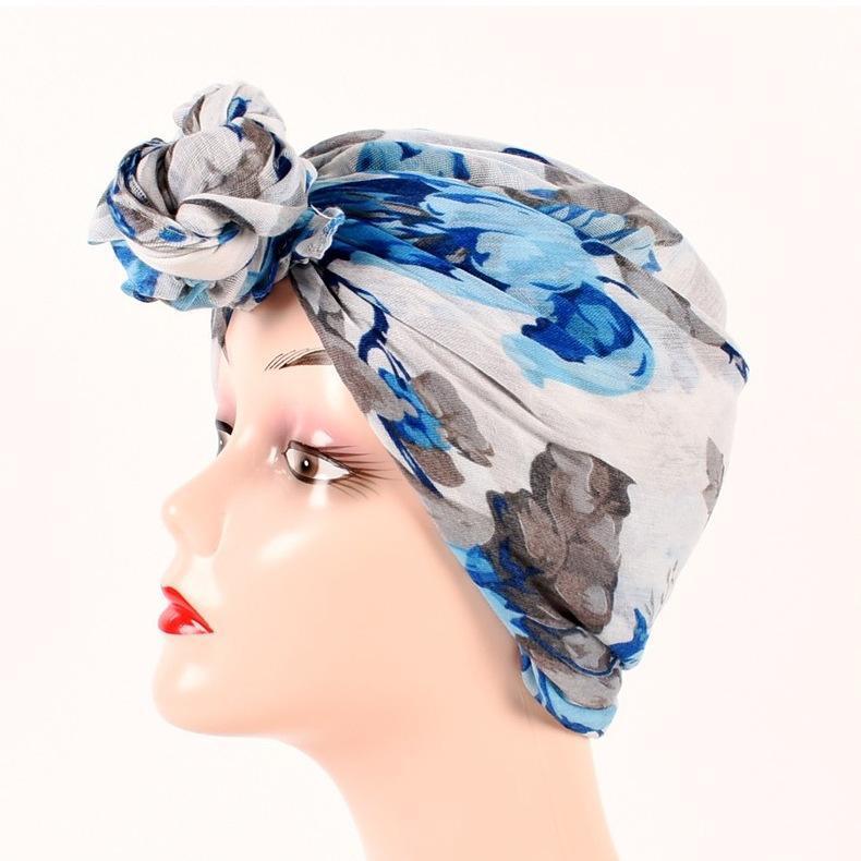 ストール スカーフ マフラー ショール ヘッドカバー レディース 大判 ロング 薄手 透け感 花柄 フラワー 長方形 上品 綿麻混 - 画像 (6)