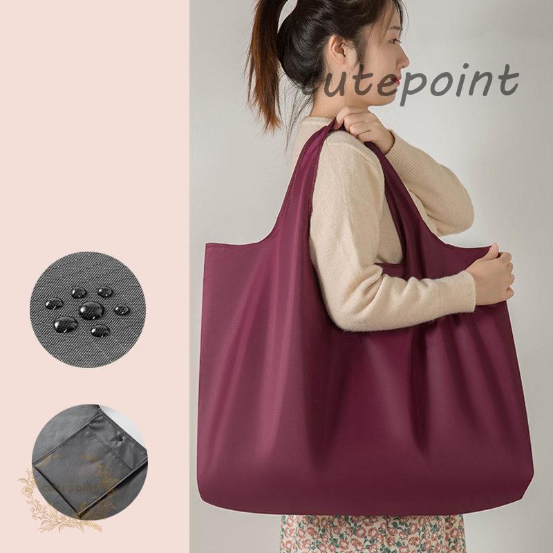 エコバッグ トート メンズ 大容量 洗える 大きめ 男女兼用 マチ広め 丈夫 レジバッグ 買い物袋 トートバッグ コンパクト ショッピングバッグ - 画像 (3)