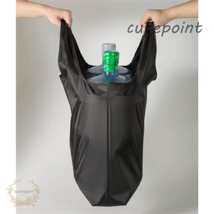 エコバッグ トート メンズ 大容量 洗える 大きめ 男女兼用 マチ広め 丈夫 レジバッグ 買い物袋 トートバッグ コンパクト ショッピングバッグ - 画像 (6)