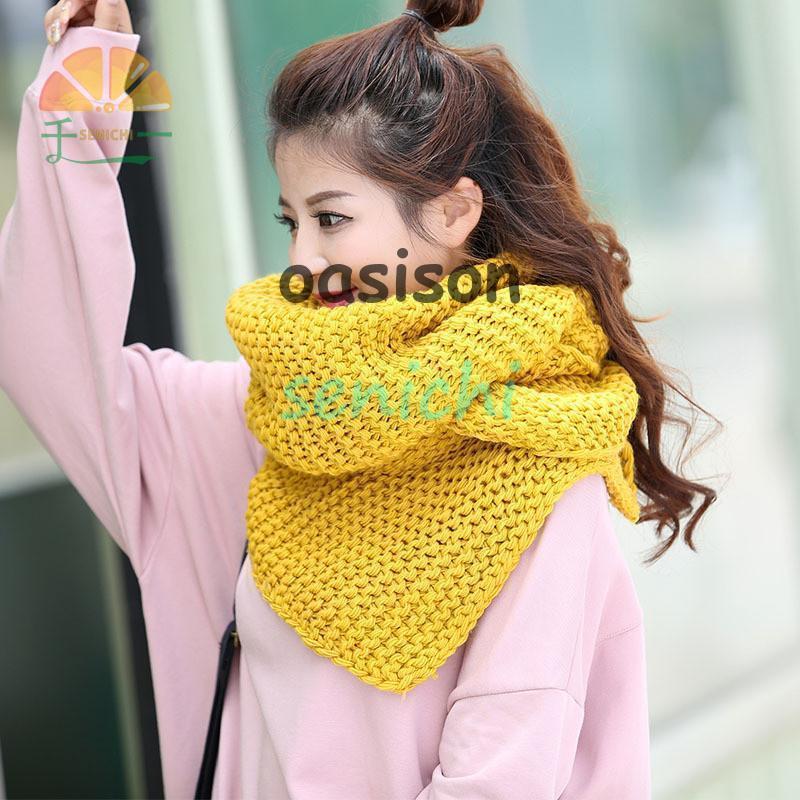 ストール マフラー レディース メンズ 無地 厚手 ニット ローゲージ 巻き物 秋 冬 防寒 ネックウォーマー ロングマフラー 暖かい シンプル - 画像 (5)