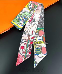 在庫限り！スカーフ リボンスカーフ バッグスカーフ リボン バンダナ 馬車2