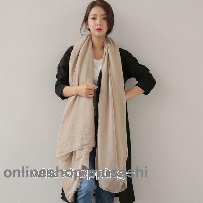 大判ストール 紫外線対策 ストール 薄手 スカーフ マフラー レディース おしゃれ ふんわり 柔らか 日焼け防 秋冬 秋新作 - 画像 (6)