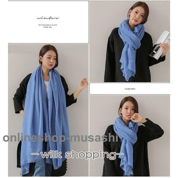 大判ストール 紫外線対策 ストール 薄手 スカーフ マフラー レディース おしゃれ ふんわり 柔らか 日焼け防 秋冬 秋新作 - 画像 (7)