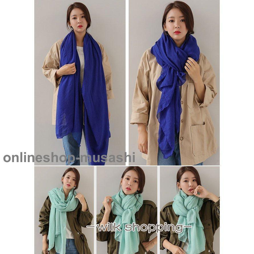 大判ストール 紫外線対策 ストール 薄手 スカーフ マフラー レディース おしゃれ ふんわり 柔らか 日焼け防 秋冬 秋新作 - 画像 (9)