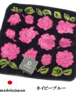 タオル ハンカチ ローズ 薔薇柄 ジャガード織 今治 ハンドタオル 日本製 ドレディール 薔薇雑貨 花柄 かわいい おしゃれ プレゼント 誕生日