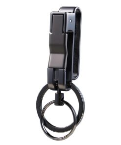 キーリング カラビナ ダブルリング ベルトループ ベルト 装着 キーホルダー キーチェーン ダブル リング 輪 シンプル 鍵 カギ ギフト プレゼント 贈り物 SINBELK