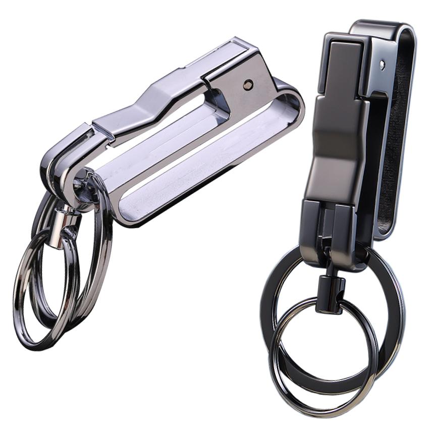 キーリング カラビナ ダブルリング ベルトループ ベルト 装着 キーホルダー キーチェーン ダブル リング 輪 シンプル 鍵 カギ ギフト プレゼント 贈り物 SINBELK - 画像 (9)