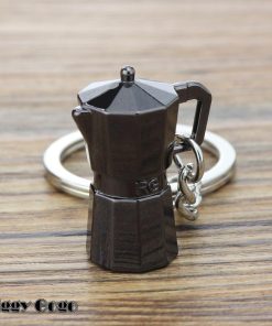 キーホルダー キーリング バッグチャーム 金属製 コーヒー カフェ 喫茶店 プレゼント ギフト 景品 賞品 ユニーク おもしろい