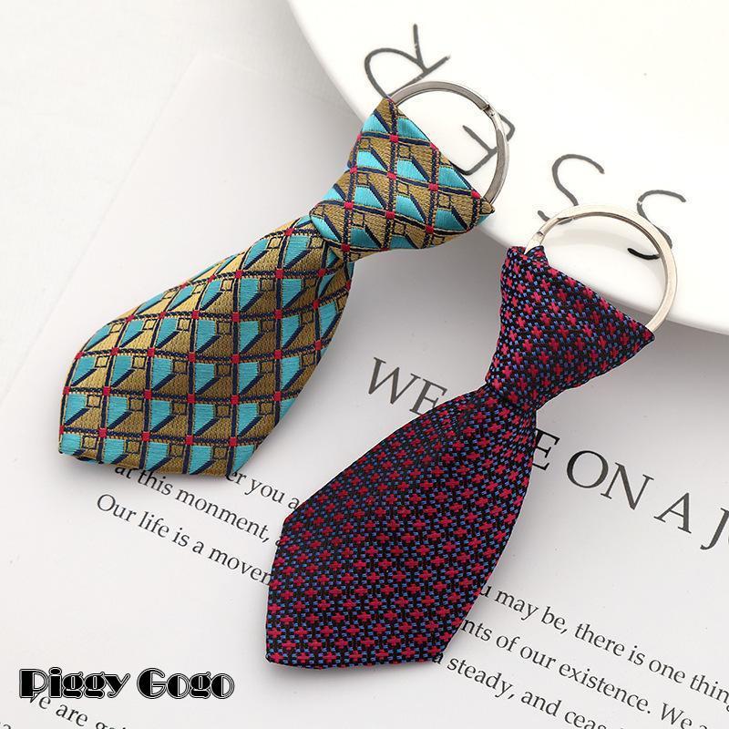 キーホルダー キーリング バッグチャーム メンズ レディース ファッション小物 ネクタイ風 柄物 おしゃれ かっこいい ランダム - 画像 (3)