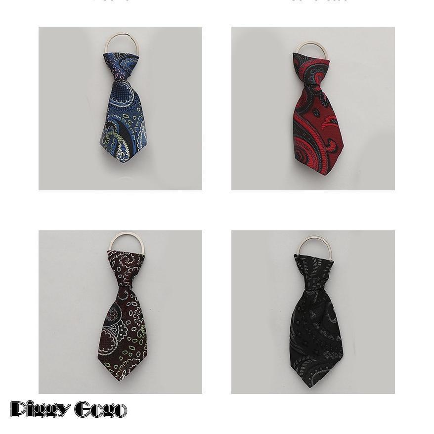 キーホルダー キーリング バッグチャーム メンズ レディース ファッション小物 ネクタイ風 柄物 おしゃれ かっこいい ランダム - 画像 (7)