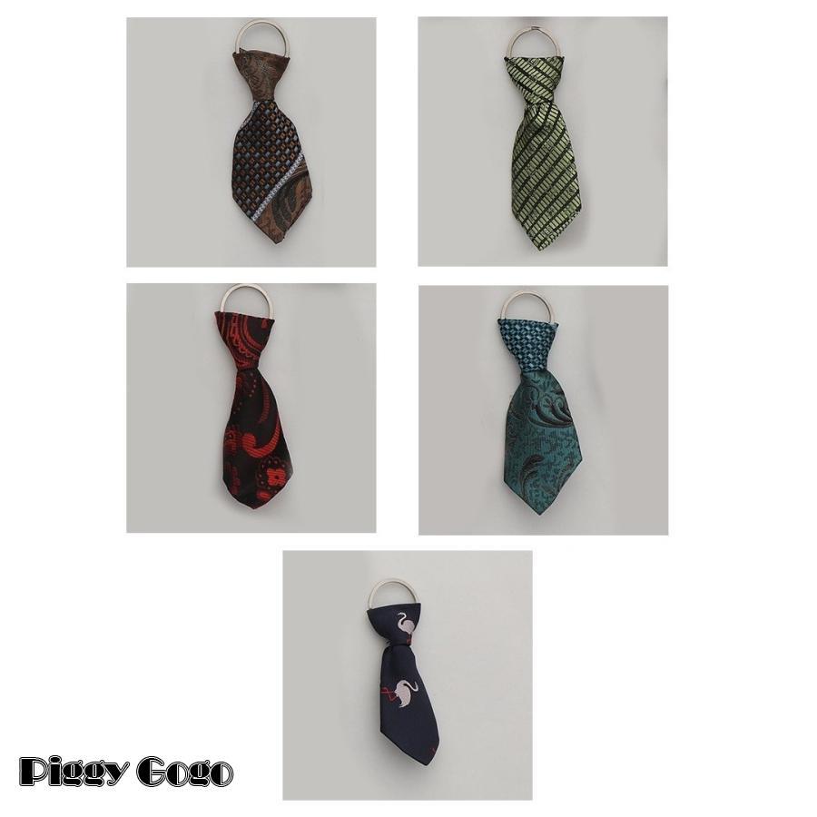 キーホルダー キーリング バッグチャーム メンズ レディース ファッション小物 ネクタイ風 柄物 おしゃれ かっこいい ランダム - 画像 (9)