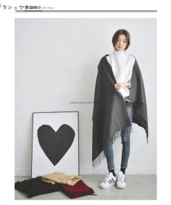 大判ストール 秋冬 スカーフ マフラー 無地 ウールタッチ フリンジづき 大きい レディース メンズ 大人 上品 おしゃれ 黒 グレー ベージュ