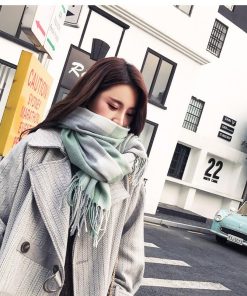 plusnao ストール マフラー 大判 レディース 女性用 ショール ひざ掛け 羽織り チェック ロング おしゃれ かわいい カジュアル