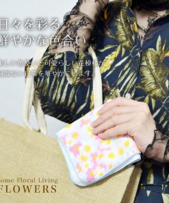 今治タオル 今治 ハンカチ FLOWERS 全7種類 ブランド 認定 23×23cm 今治ハンカチ 花柄 花 植物 柄 日本製 コットン 100%