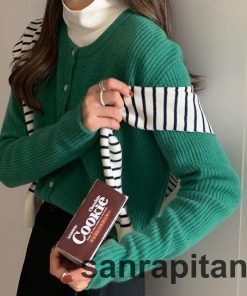 ショール 肩掛け ニット 単品 レディース 女性 カーディガン風 プロデューサー巻き風 マフラー ストール レイヤード風 フェイクカーディガン 柄物