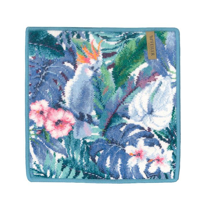 feiler 並行輸入品 フェイラー ハンカチ トロピカルバード 母の日 プレゼント 約30cm×30cm 大判 ドイツ 綿100% タオルハンカチ ギフト かわいい 花 ボタニカル FEILER - 画像 (2)