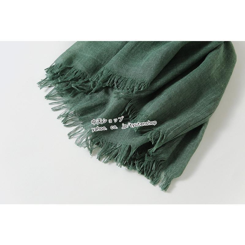 大判ストール マフラー スカーフ レディース春夏物 UV対策 ストール ショール 巻き方いろいろ 全39色 きれいめ 40代50代 ファッション 海 - 画像 (8)