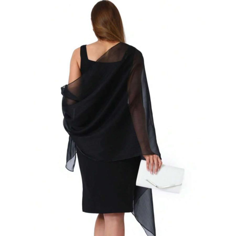 アクセサリー レディース スカーフ シフォンショール ストール ラップ ブライダル ウェディングパーティー イブニングドレス 特別