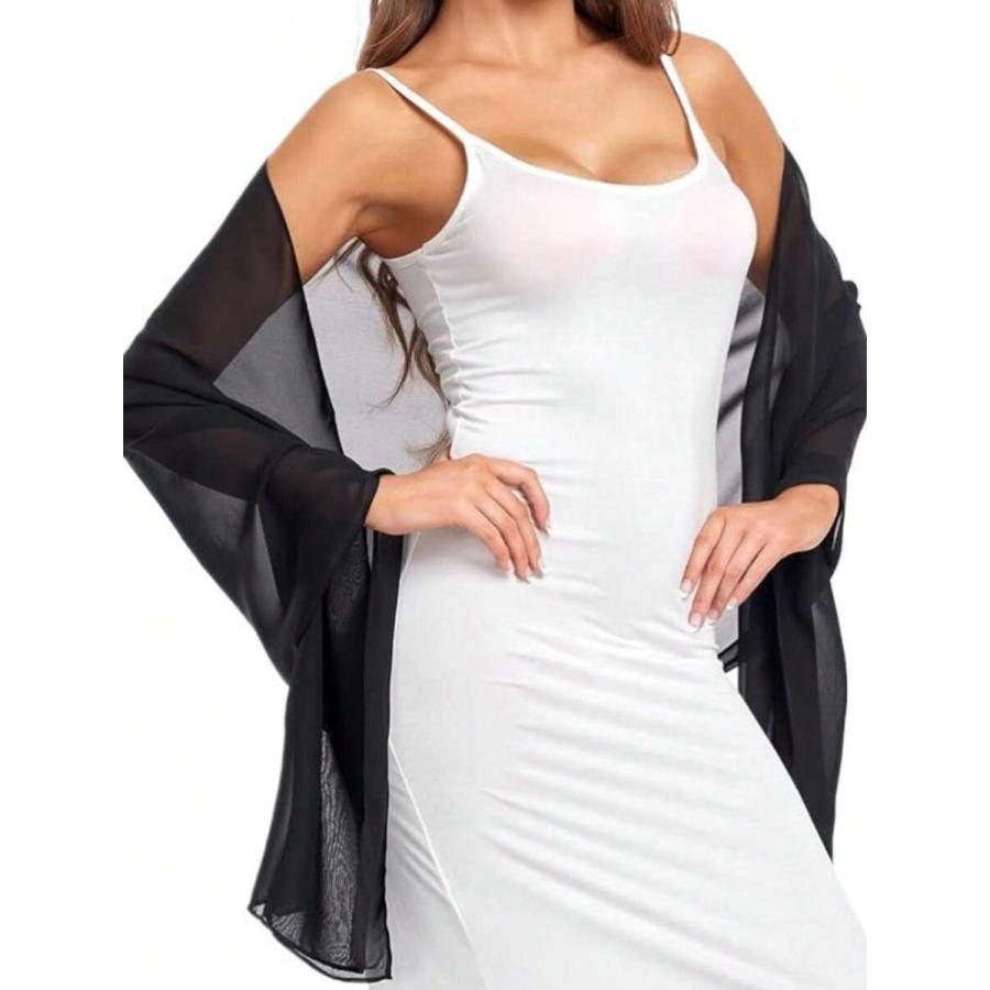 アクセサリー レディース スカーフ シフォンショール ストール ラップ ブライダル ウェディングパーティー イブニングドレス 特別 - 画像 (2)