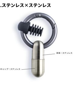 超小型 カッティングツール 超高品質 イギリス製 マイクロブレードピル コンパクト 安全 便利 カラビナ キャップホルダー付き MicroBladePill チタン製 爆買