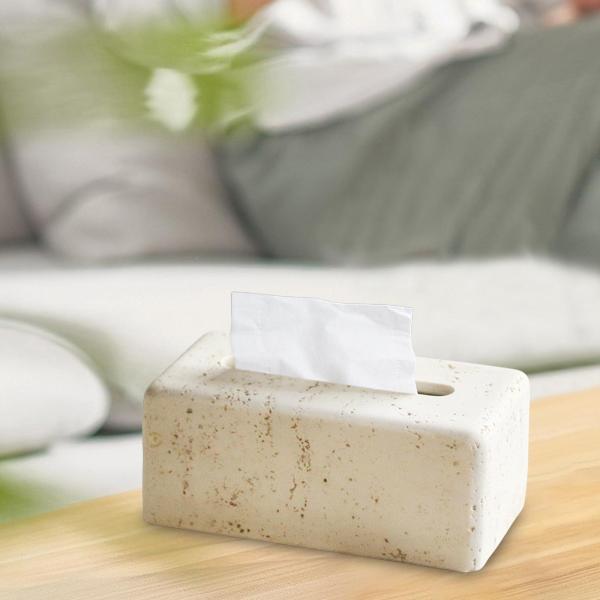 長方形ティッシュボックスカバー 装飾オーガナイザー 車 キッチン オフィス 化粧台 バスルーム ナプキンディスペンサー ティッシュケース ホームデコレ