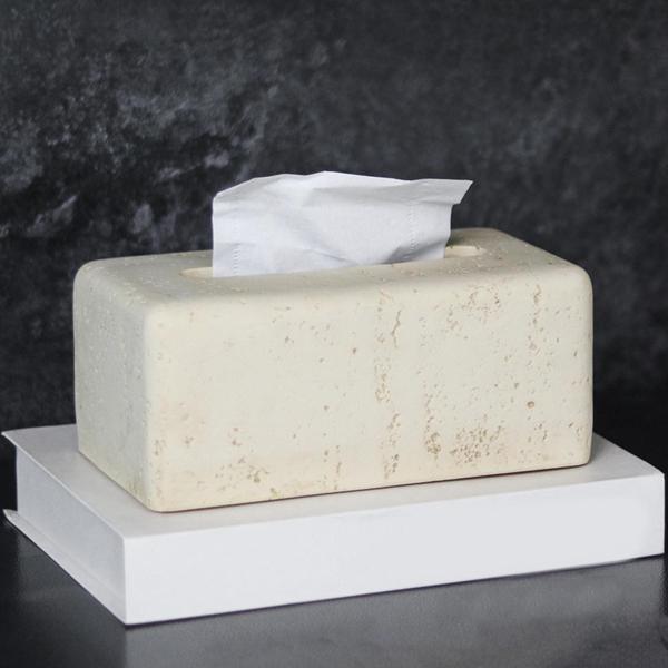 長方形ティッシュボックスカバー 装飾オーガナイザー 車 キッチン オフィス 化粧台 バスルーム ナプキンディスペンサー ティッシュケース ホームデコレ - 画像 (7)