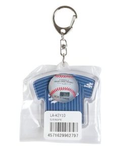 MLB エムエルビー（MLB）（メンズ、レディース、キッズ）ユニフォーム型キーホルダー ドジャース メジャー LA-KEY10 STRIPE ストライプ
