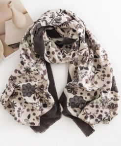 ストール 花柄 大判 カシミヤ タッチ 防寒 肩/ひざ掛け ショール 着物 羽織 おしゃれ レディース 秋冬