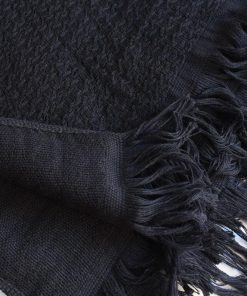 今治タオル タオル ストール なみ Imabari Towel Stole Nami ブラック