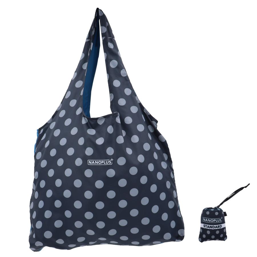 NANOPLUS エコバッグ 最新モデル ナノプラス 柄物シリーズ 折り畳み コンパクト 旅行 小さい マイバッグ 強い 買い物袋 折りたたみ 正規品 幾何学模様 爆買 - 画像 (4)