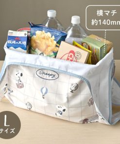 SNOOPY エコバッグ 折り畳み 大容量 マチ広 スヌーピー トートバッグ 大きめ おしゃれ 厚手 コンパクト 軽量 キャラクター かわいい