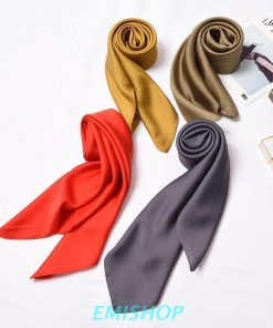 【特価】スカーフ ユニセックス レディース メンズ 正方形 70 70cm 男女兼用 女性 男性 シルク調 春 秋 薄手 おしゃれ 無地