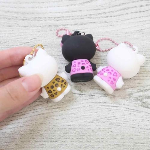 キーチェーン PVCマスコット ハローキティ サンリオ ヒョウ柄シリーズ ケイカンパニー