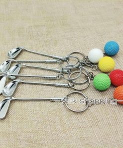 キーホルダー キーリング ゴルフボール アイアン ゴルフクラブ型 スポーツ 男女兼用 レディース メンズ ユニセックス バッグチャーム 可愛い おしゃ