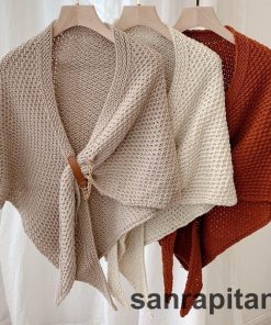 ストール ショール スカーフ ポンチョ 羽織り 肩掛け レディース ニット かぎ針編み 大判 UV 紫外線 冷房対策 チェーン