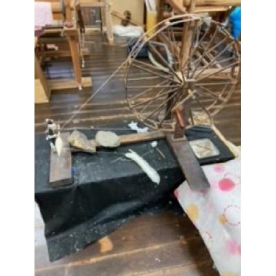 ふるさと納税 丹波篠山市 ≪厚手≫丹波木綿ストール チェック 藍×ベージュ - 画像 (2)