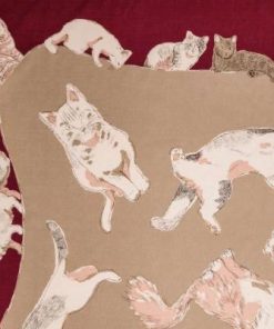 ふるさと納税 京都市 【三陽商事】浅山美里97cm風呂敷(CATS)(京都/大判/猫/ネコ/薄手/エコバック/綿100%)