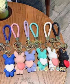 キーホルダー バッグチャーム ストラップ チャーム キーリング レディース 女性用 うさぎ ハート 鈴 かわいい おしゃれ プレゼント ギフト 贈り物