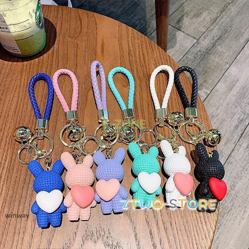 キーホルダー バッグチャーム ストラップ チャーム キーリング レディース 女性用 うさぎ ハート 鈴 かわいい おしゃれ プレゼント ギフト 贈り物